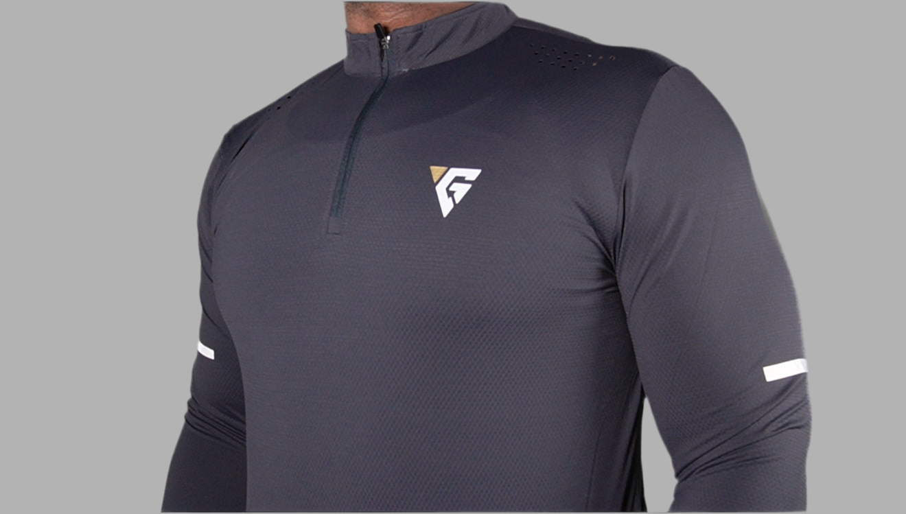 Stealth Grey Quarter Zip