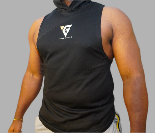 Carbon Black Drop Arm Hooded Tank